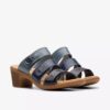 Sandales à talons Emily 2 Adella bleu marine multicolores pour femme