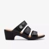 Sandales à talons Emily 2 Adella en cuir noir pour femme