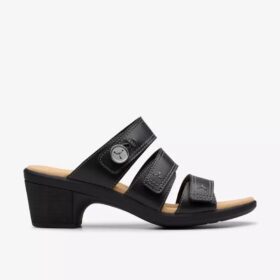Sandales à talons Emily 2 Adella en cuir noir pour femme