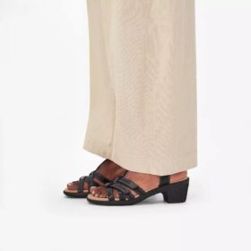 Sandales à talons Emily 2 Rose en cuir noir pour femme