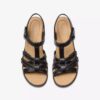 Sandales à talons Emily 2 Rose en cuir noir pour femme
