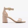 Sandales à talons Ezoria Mae Sand en cuir verni pour femme