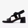 Sandales à talons Jaylan Sol en cuir noir pour femme
