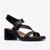 Sandales à talons Jaylan Sol en cuir noir pour femme