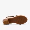 Sandales à talons Kymber Glow en cuir crème pour femme Sandales à talons Kymber Glow en cuir crème pour femme