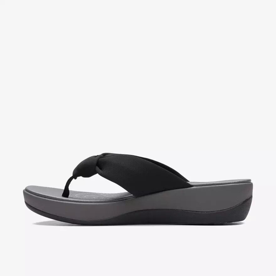 Tongs Arla Glison pour femme, en tissu noir Cloudsteppers™ Tongs Arla Glison pour femme, en tissu noir Cloudsteppers™