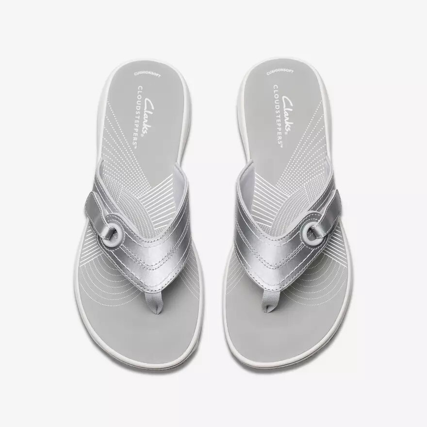 Tongs Breeze Reyna Silver Cloudsteppers™ pour femme Tongs Breeze Reyna Silver Cloudsteppers™ pour femme