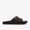 Tongs Breeze Slide pour homme, marron foncé | clarks Tongs Breeze Slide pour homme, marron foncé | clarks