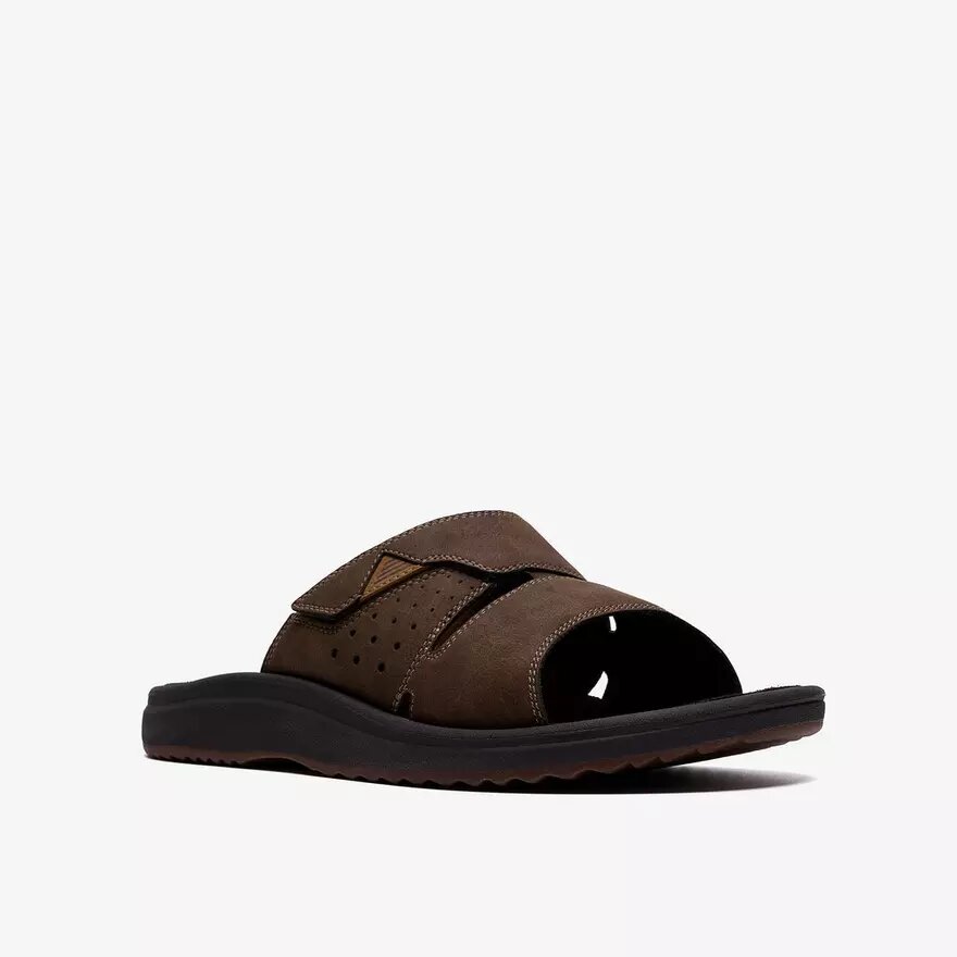 Tongs Breeze Slide pour homme, marron foncé | clarks Tongs Breeze Slide pour homme, marron foncé | clarks