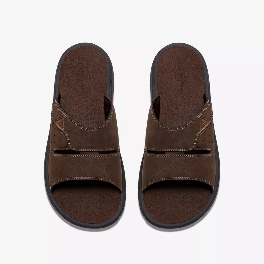 Tongs Breeze Slide pour homme, marron foncé | clarks Tongs Breeze Slide pour homme, marron foncé | clarks