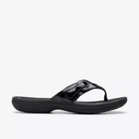 Tongs Cloudsteppers™ Breeze Reyna noires vernies pour femme