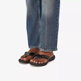 Tongs Cloudsteppers™ Breeze Reyna noires vernies pour femme