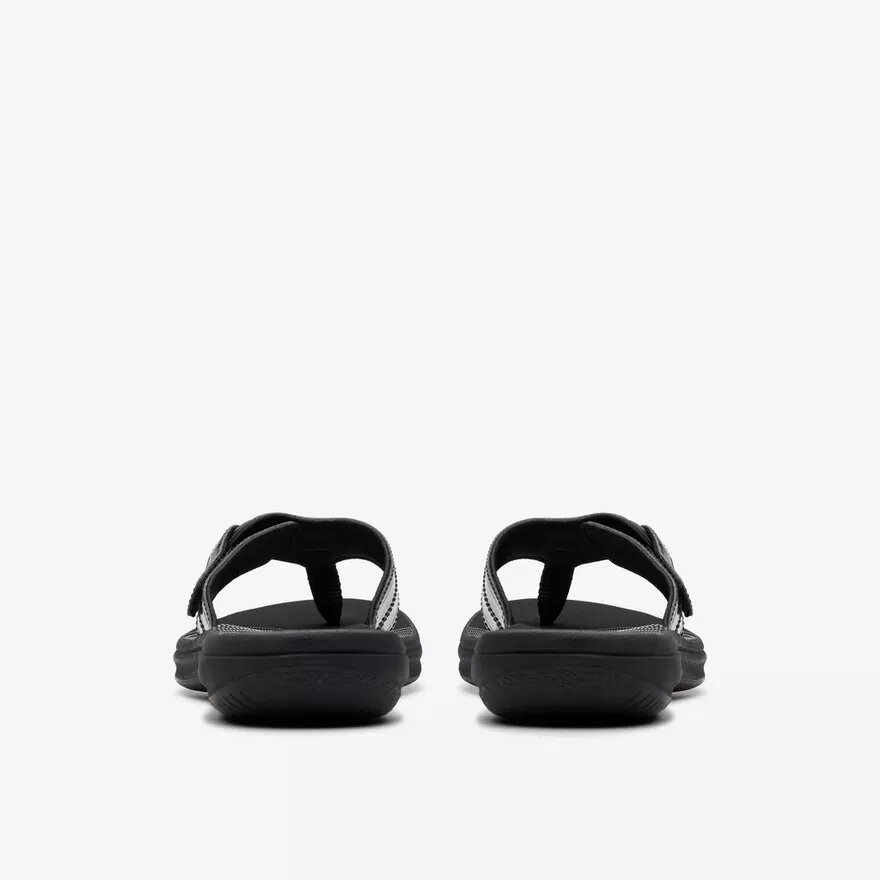 Tongs Cloudsteppers™ Breeze Reyna noires vernies pour femme Tongs Cloudsteppers™ Breeze Reyna noires vernies pour femme