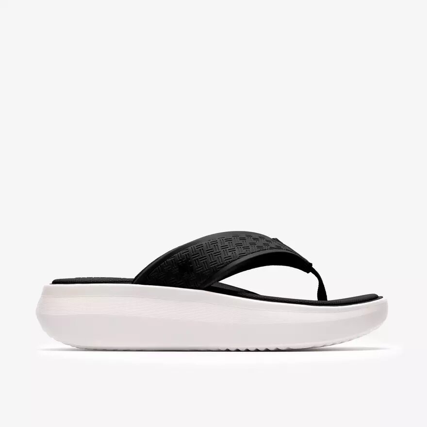 Tongs Solevana Post noires pour femme Tongs Solevana Post noires pour femme