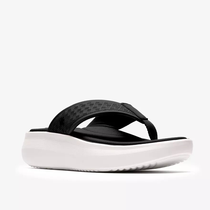 Tongs Solevana Post noires pour femme Tongs Solevana Post noires pour femme