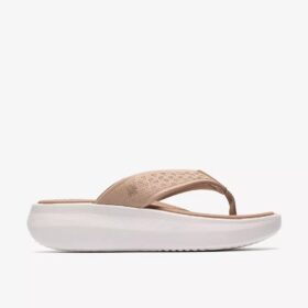 Tongs Solevana Post pour femme, couleur sable