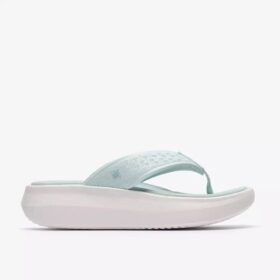 Tongs Solevana Post pour femme, vert écume de mer
