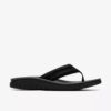Tongs Wesley Surf en cuir noir pour homme Tongs Wesley Surf en cuir noir pour homme