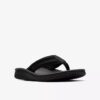 Tongs Wesley Surf en cuir noir pour homme Tongs Wesley Surf en cuir noir pour homme
