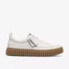Torhill Lace pour homme en cuir blanc