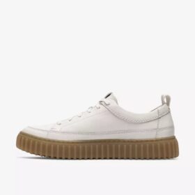 Torhill Lace pour homme en cuir blanc