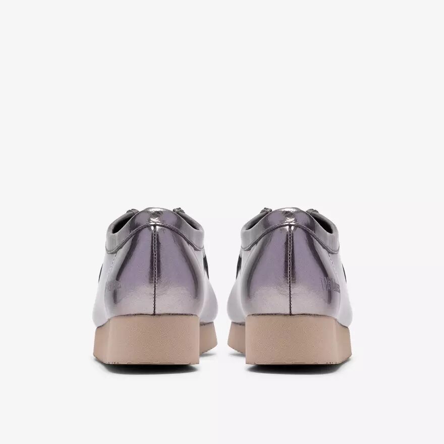 Wallabee 2604 pour femme en cuir verni argenté Wallabee 2604 pour femme en cuir verni argenté