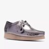 Wallabee 2604 pour femme en cuir verni argenté Wallabee 2604 pour femme en cuir verni argenté