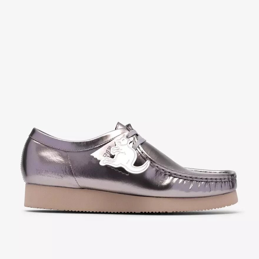 Wallabee 2604 pour homme en cuir verni argenté Wallabee 2604 pour homme en cuir verni argenté