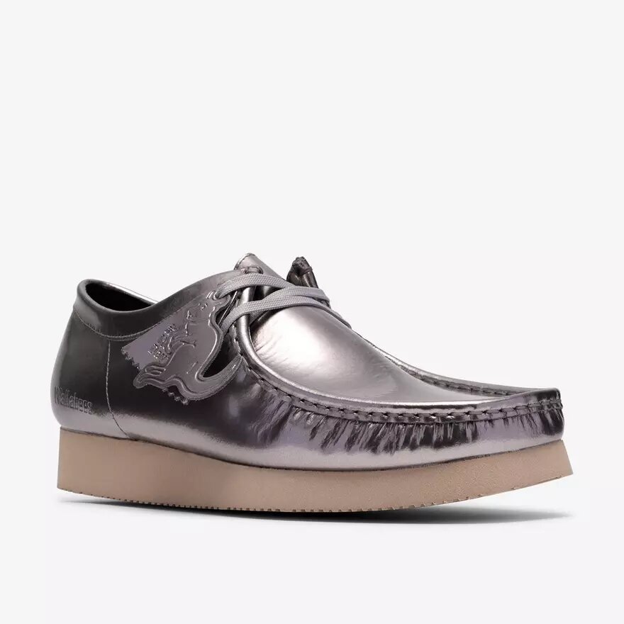 Wallabee 2604 pour homme en cuir verni argenté Wallabee 2604 pour homme en cuir verni argenté
