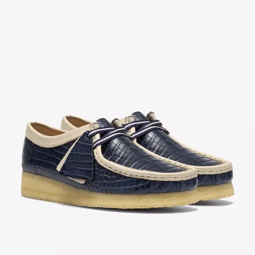 Wallabee bleu pour femme Wallabee bleu pour femme