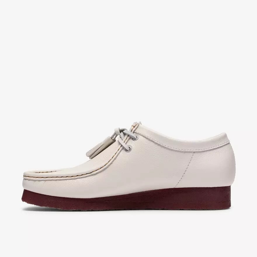 Wallabee en cuir blanc pour homme Wallabee en cuir blanc pour homme