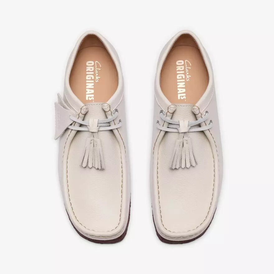 Wallabee en cuir blanc pour homme Wallabee en cuir blanc pour homme