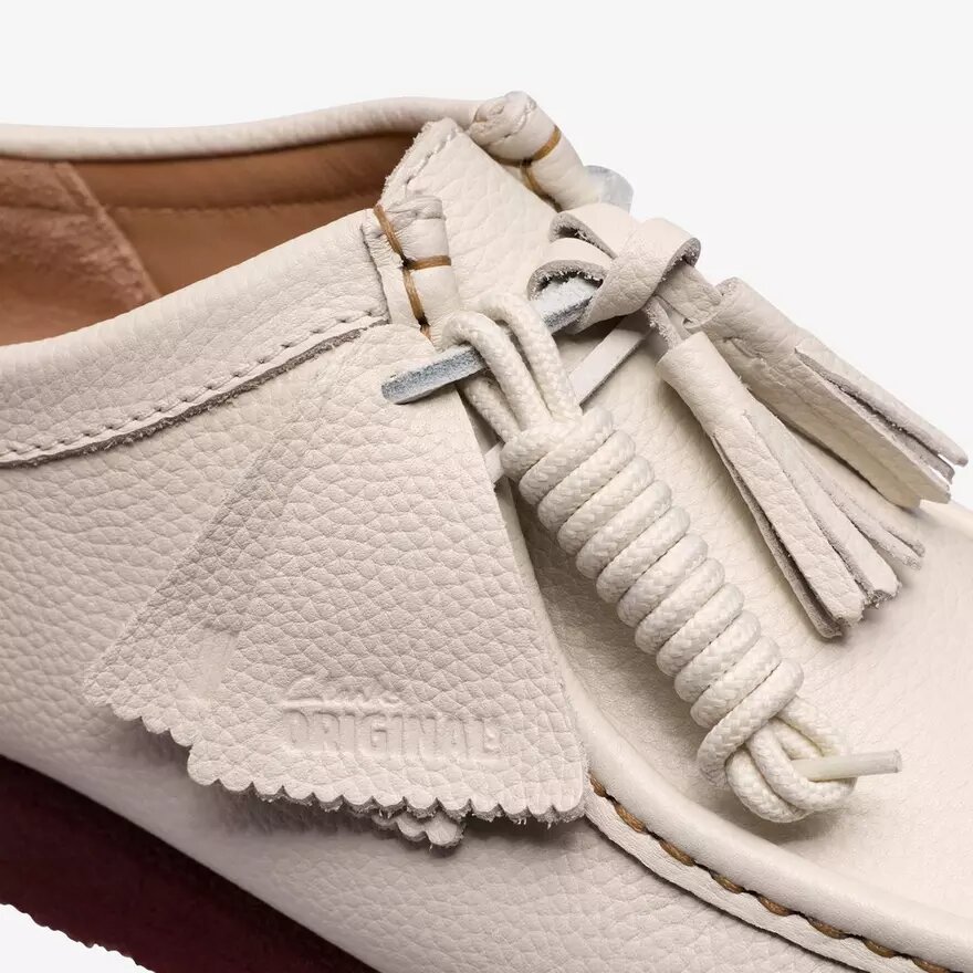 Wallabee en cuir blanc pour homme Wallabee en cuir blanc pour homme