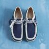 Wallabee homme à rayures bleues/vertes Wallabee homme à rayures bleues/vertes