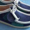 Wallabee homme à rayures bleues/vertes Wallabee homme à rayures bleues/vertes