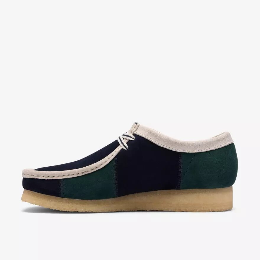 Wallabee homme à rayures bleues/vertes Wallabee homme à rayures bleues/vertes