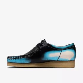 Wallabee noir pour homme, en cuir « Brush-Off » pour Wallabees