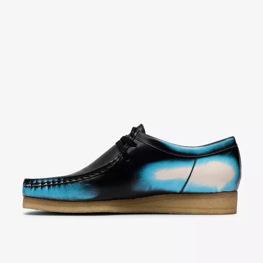 Wallabee noir pour homme, en cuir « Brush-Off » pour Wallabees Wallabee noir pour homme, en cuir « Brush-Off » pour Wallabees