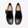 Wallabee noir pour homme, en cuir « Brush-Off » pour Wallabees Wallabee noir pour homme, en cuir « Brush-Off » pour Wallabees