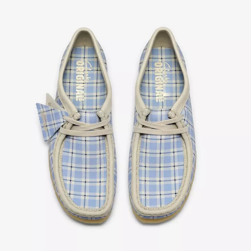 Wallabee pour femme à carreaux vichy bleus Wallabee pour femme à carreaux vichy bleus