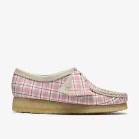 Wallabee pour femme à carreaux vichy roses