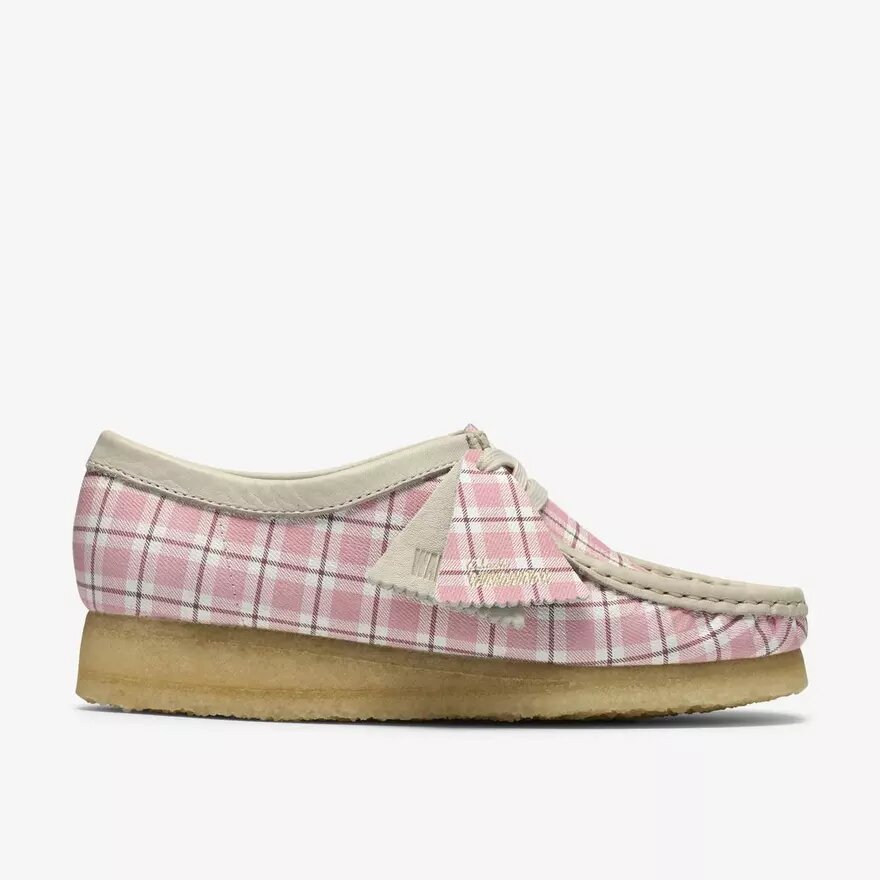 Wallabee pour femme à carreaux vichy roses Wallabee pour femme à carreaux vichy roses