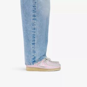 Wallabee pour femme à carreaux vichy roses