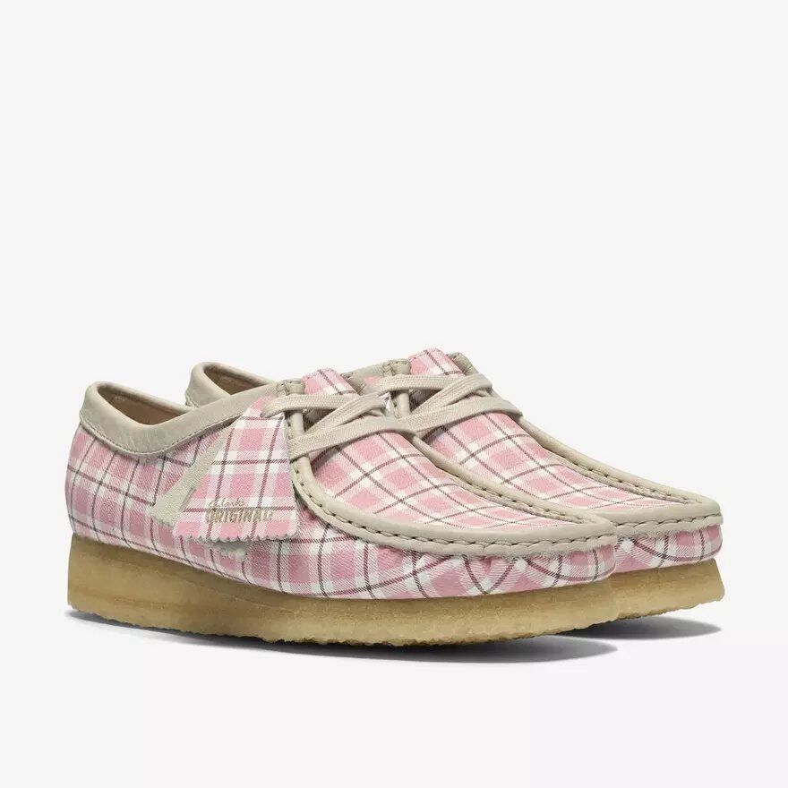 Wallabee pour femme à carreaux vichy roses Wallabee pour femme à carreaux vichy roses