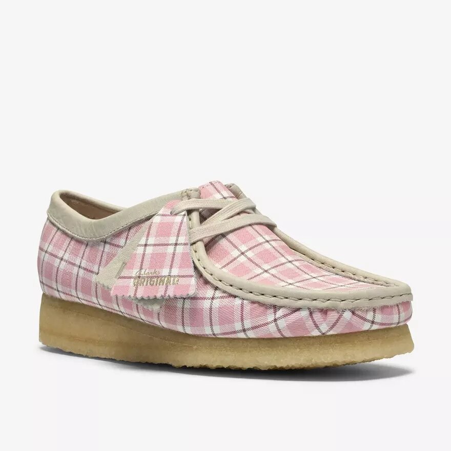 Wallabee pour femme à carreaux vichy roses Wallabee pour femme à carreaux vichy roses
