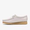 Wallabee pour femme en cuir grainé blanc
