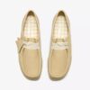 Wallabee pour femme en cuir jaune pâle
