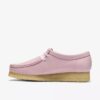 Wallabee pour femme en cuir rose pâle