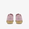 Wallabee pour femme en cuir rose pâle