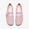 Wallabee pour femme en cuir rose pâle